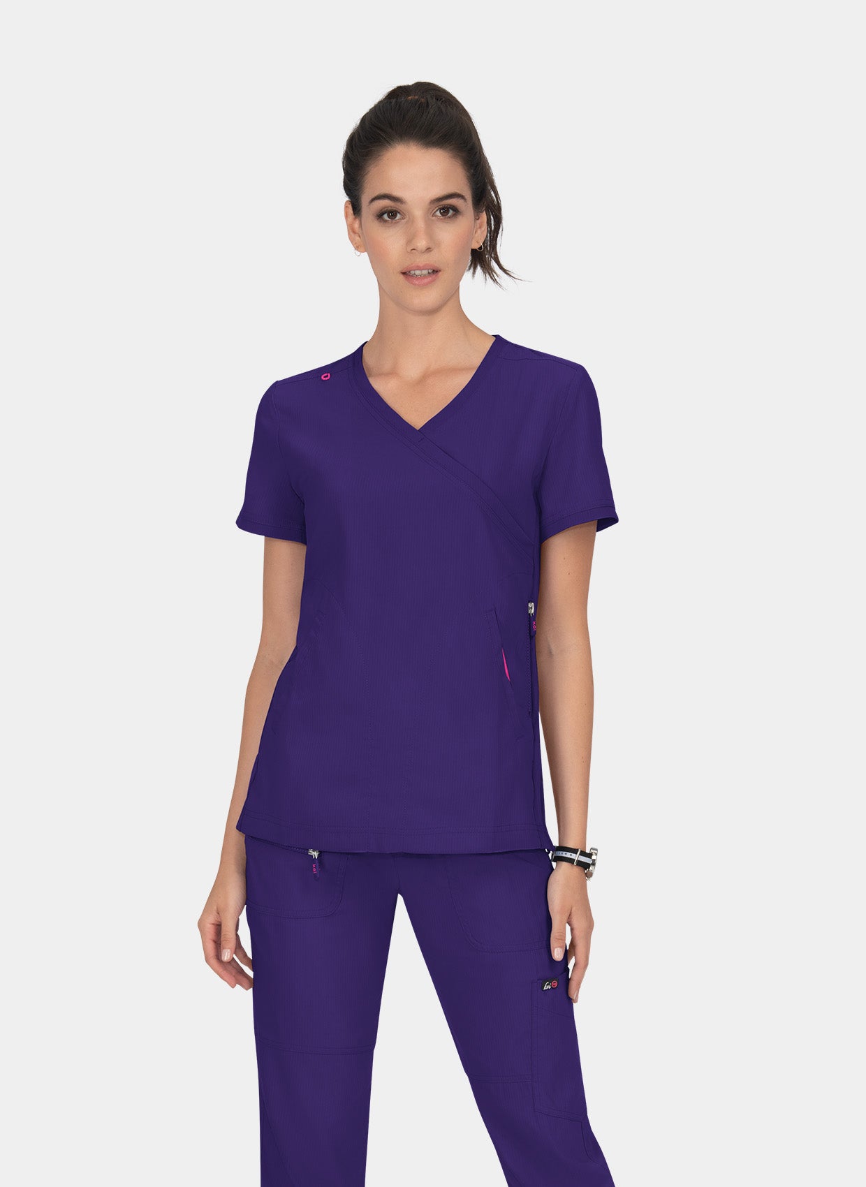 Koi Lite Philosophy Scrub Top - Grape 