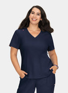 Koi Lite Philosophy Scrub Top - Navy