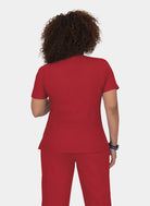 Koi Lite Philosophy Scrub Top - Ruby - Back 