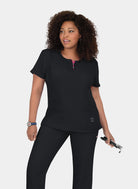 Koi Lite Serenity Scrub Top - Black 