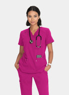 Koi Next Gen Hustle And Heart Scrub Top- Azaela pink