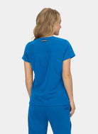 Koi Next Gen Hustle And Heart Scrub Top- Royal- Back