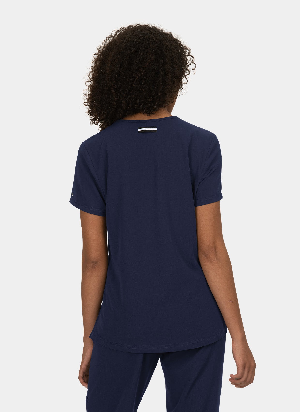 Koi Next Gen Ready To Work Scrub Top - Navy - Back