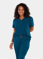 Koi Next Gen Ready To Work Scrub Top- Caribbean