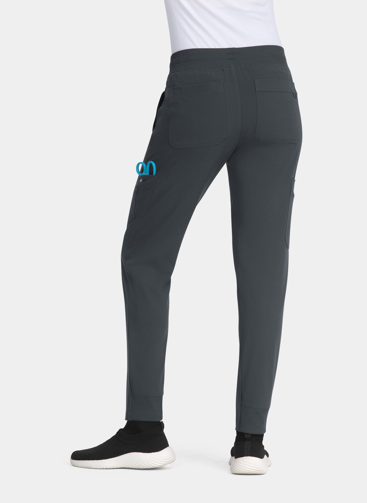 Koi Next Gen Smart Daily Scrub Joggers - Charcoal - back