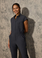 Koi Solis Anja Scrub Jumpsuit - Charcoal